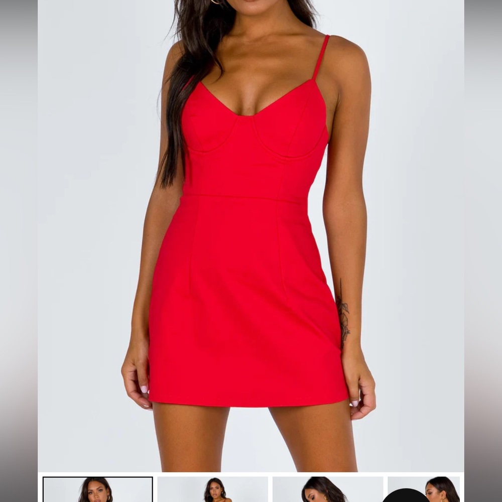Novella Mini Dress Red